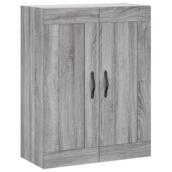 vidaXL Mobile a Parete Grigio Sonoma 69,5x34x90 cm Legno Multistrato