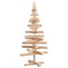 vidaXL Alberi di Natale Naturale 90 cm Legno di pino massello