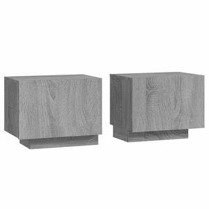 vidaXL Comodino Grigio Sonoma 100x35x40 cm in Legno Multistrato