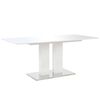 vidaXL Tavolo da Pranzo Bianco Lucido 180x90x76cm in MDF