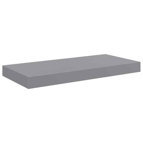 vidaXL Scaffale a Parete Grigio 50x23x3,8 cm in MDF