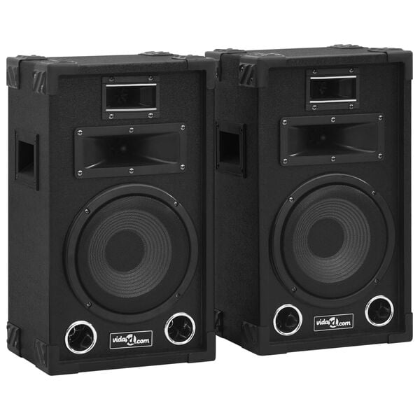 vidaXL Altoparlanti da Palco Hifi Professionali Passivi 2 pz 800W Neri