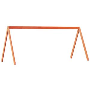 vidaXL Tetto Letto Bambini Marrone Cera 209x95,5x88 cm Massello Pino