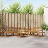 vidaXL Set di divani 7 Pezzo Naturale Legno di Acacia Massello