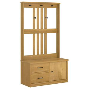 vidaXL Albero da Ingresso SANDNES 87x40x159,5 cm in Legno di Pino