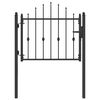 vidaXL Cancello per recinzione ASTEN 100 x 75 cm Metallo Bloccabile