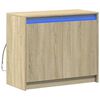 vidaXL Credenza con LED Rovere Sonoma 72x34x61 cm in Legno Multistrato