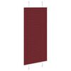 vidaXL Tenda Plissettata Rosso Bordeaux 55x100 cm Larghezza Tessuto