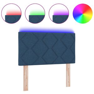 vidaXL Testiera Blu 180 cm Tessuto