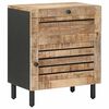 vidaXL Comodino Naturale 50 x 33 x 60 cm Legno di mango massello