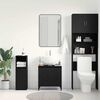 vidaXL Armadio per Lavabo da Bagno Rovere Nero 58 x 33 x 60 cm