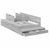 vidaXL Struttura letto con contenitore Grigio Sonoma 120 cm