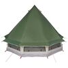 vidaXL Tenda Tipi Familiare con tetto Verde 404 x 370 x 270 cm