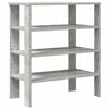 vidaXL Scarpiera Grigio Cemento 61x32x70 cm in Legno Multistrato