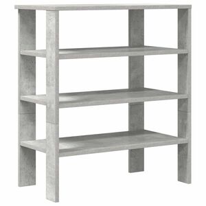 vidaXL Scarpiera Grigio Cemento 61x32x70 cm in Legno Multistrato