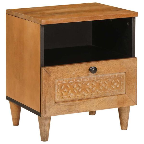 vidaXL Armadio da Notte 2 pcs Marrone Chiaro 40 x 33 x 46 cm