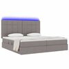 vidaXL Letto con contenitore e LED Talpa 200 x 200 cm Poliestere