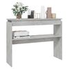 vidaXL Tavolino Consolle Grigio Cemento 102x30x80cm Legno Multistrato
