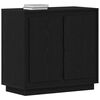 vidaXL Credenza Rovere Nero 80 x 40 x 75 cm Legno multistrato