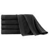 vidaXL Asciugamani Bagno Set 5 pz Cotone 450 gsm 100x150 cm Nero