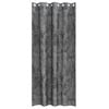 vidaXL Tende in Velluto con tende 2 pcs Grigio 225 x 140 cm Velluto