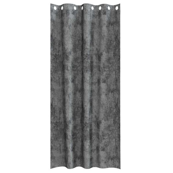 vidaXL Tende in Velluto con tende 2 pcs Grigio 225 x 140 cm Velluto