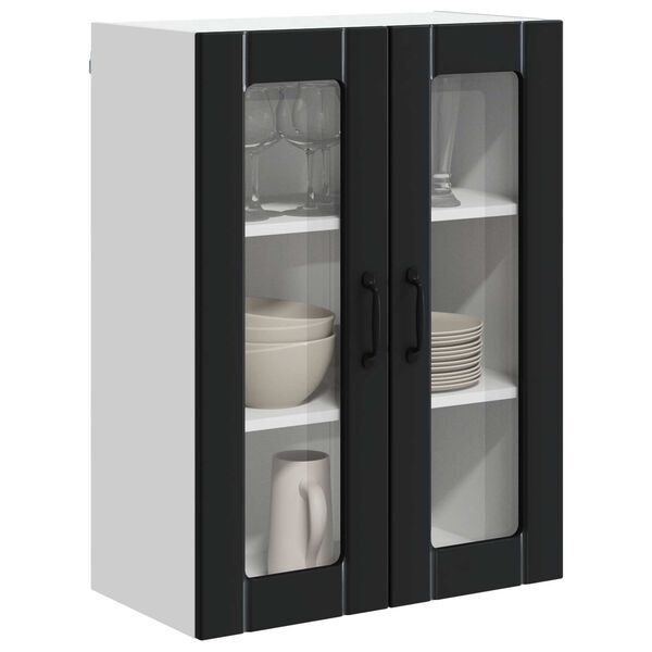 vidaXL Mobile da cucina Nero 60 x 31 x 80 cm Legno multistrato