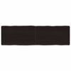 vidaXL Piano Tavolo Marrone Scuro 140x40x(2-6)cm Rovere Non Trattato