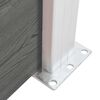 vidaXL Pannello di Recinzione in WPC 95x186 cm Grigio