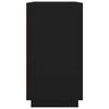 vidaXL Credenza Nera 80x34x75 cm in Legno Multistrato