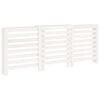 vidaXL Copertura Termosifone Bianca 210x21x85 cm Legno Massello Pino