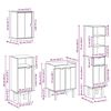 vidaXL Set Mobili da Bagno 4 pz OTTA in Legno Massello di Pino