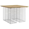 vidaXL Tavolo da giardino gabbione design 100x102x72 cm