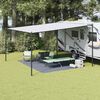 vidaXL Tappeto da Tenda Blu e Grigio 400 × 300 cm Polietilene