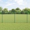 vidaXL Recinzione con Posto Verde 1,5 x 10 m Acciaio e PVC