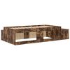 vidaXL Struttura letto con contenitore Rovere fumé 244 x 127 x 53.5 cm
