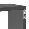 vidaXL Mensole Parete a Cubo 6pz Grigio Lucido 100x15x30cm Multistrato