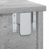 vidaXL Comodino Grigio cemento 40 x 31 x 15 cm Legno multistrato