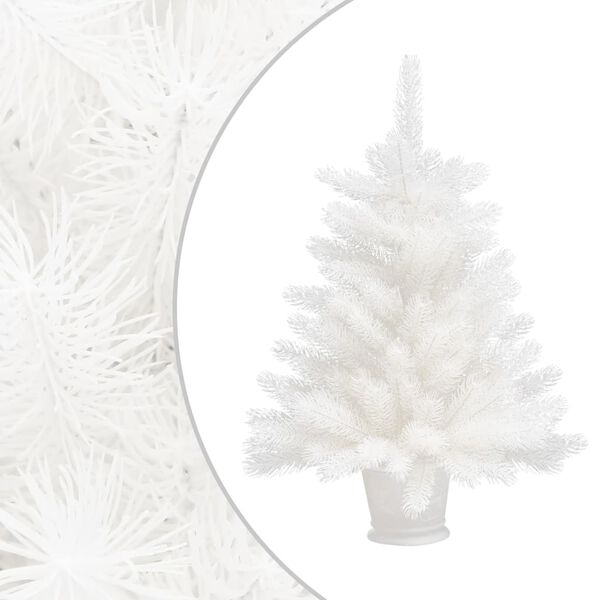 vidaXL Albero di Natale Artificiale con Aghi Realistici Bianco 65 cm