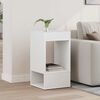 vidaXL Tavolino Bianco 30 x 30 x 56 cm Legno multistrato