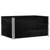 vidaXL Paretali per Pallet 3 pz Neri 120x80cm Legno Massello di Pino