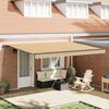 vidaXL Tenda Retrattile Multicolore 450 &times; 300 cm Poliestere e Acciaio