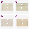 vidaXL Lavello a Parete Crema 38x24x6,5 cm in Marmo