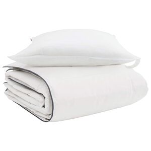 vidaXL Duvet Invernale con cuscino 2 pcs Bianco Piuma d'anatra