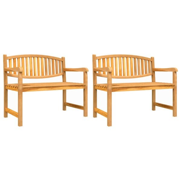 vidaXL Set da Pranzo per Giardino 3 pz in Legno Massello di Teak
