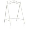 vidaXL Telaio per Altalena Bianco Antico 113 x 121,5 x 168 cm Acciaio