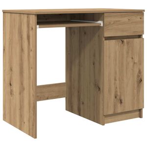 vidaXL Scrivania Rovere Artigianale 86x49x76 cm in Legno Multistrato