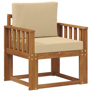 vidaXL Divano da esterno Legno di Acacia Massello e Poliestere