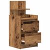 vidaXL Comodini con 2 Cassetti 2 pz in Legno Antico 38x34x80 cm