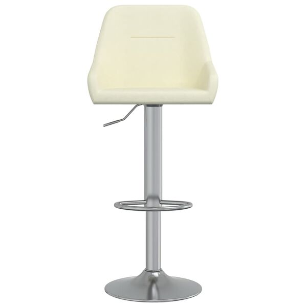 vidaXL Sgabelli da Bar 2 pz Crema in Tessuto